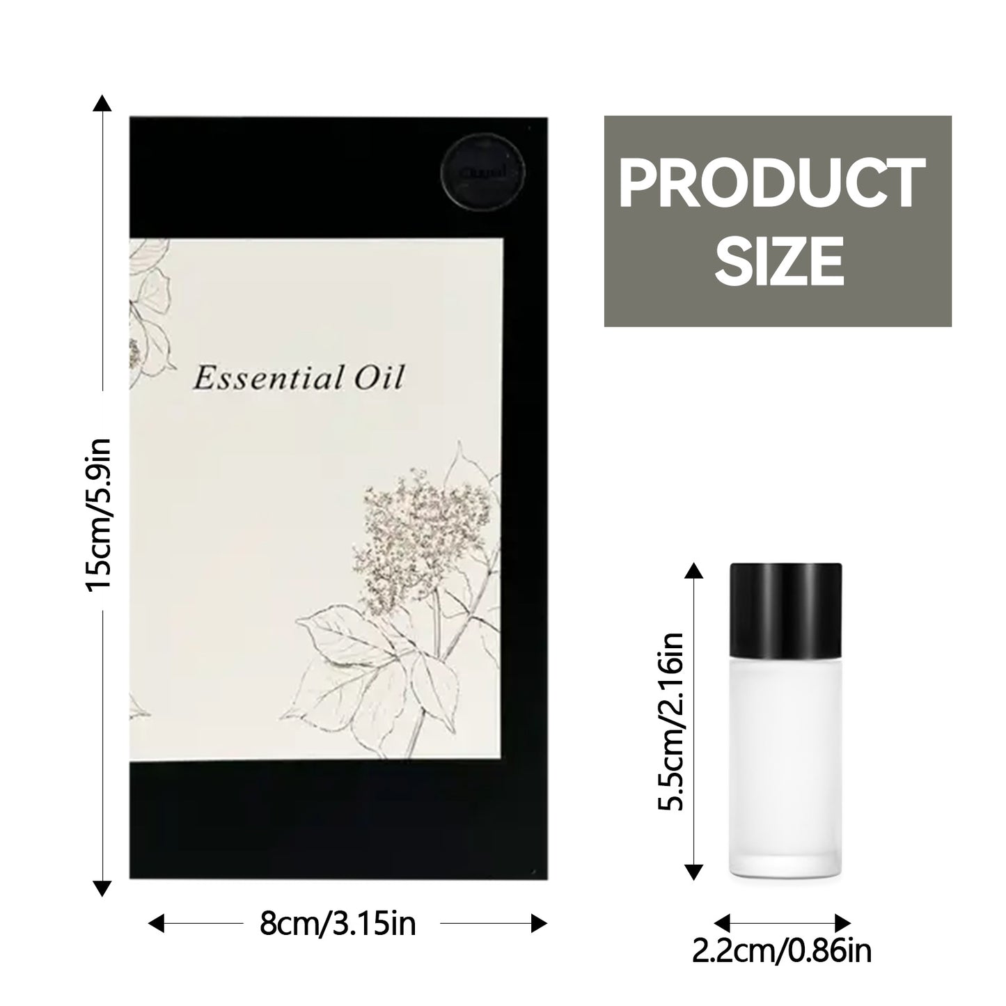 Car Air Fresheners -3x10ML Natural French Perfume Lasts 45 Days, Portable Waterless Car Diffuser Air Freshener Car Aromatherapy Diffuser, Adjust Concentration Scent